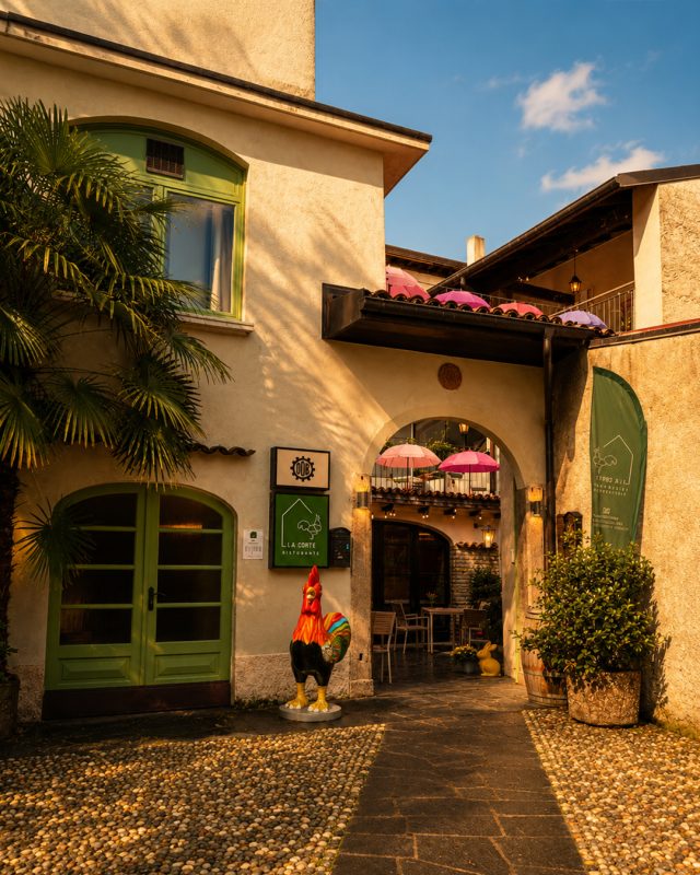 Ingreso Ristorante La Corte a Mendrisio